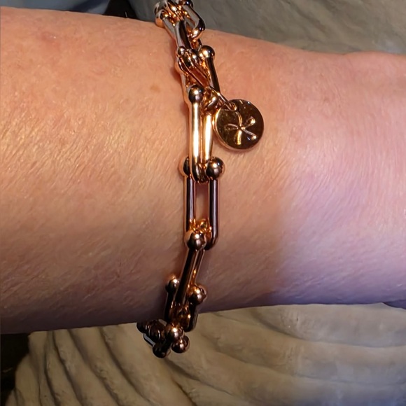 14k Rose Gold La Catena Bracelet by Spark’l- size 2 (6.75”) - Picture 6 of 8